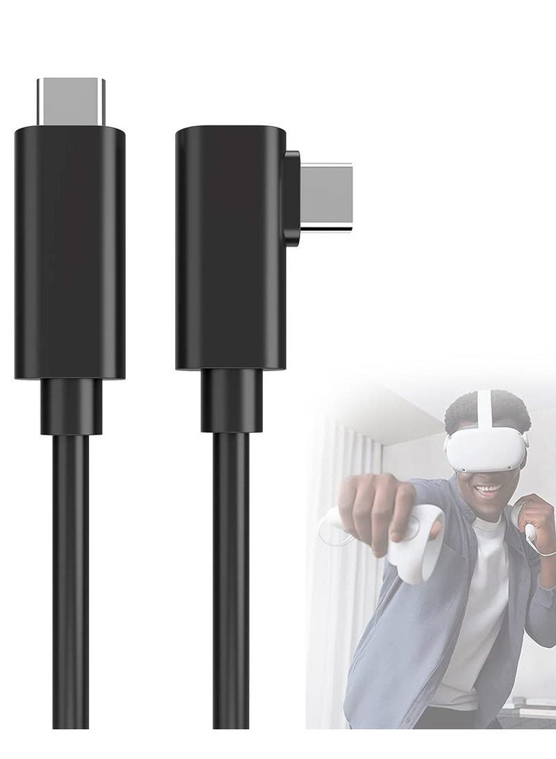 كابل بث Type-C لـ Quest 2 وسماعة الواقع الافتراضي Oculus Link - كابل اتصال عالي السرعة لنقل البيانات وشحن سريع (5 متر) - Image 1